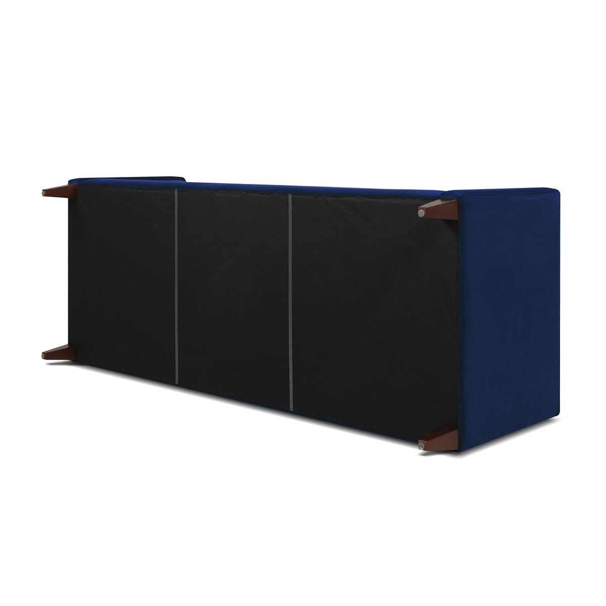 Navy Blue Velvet Tufted Sofa J427827