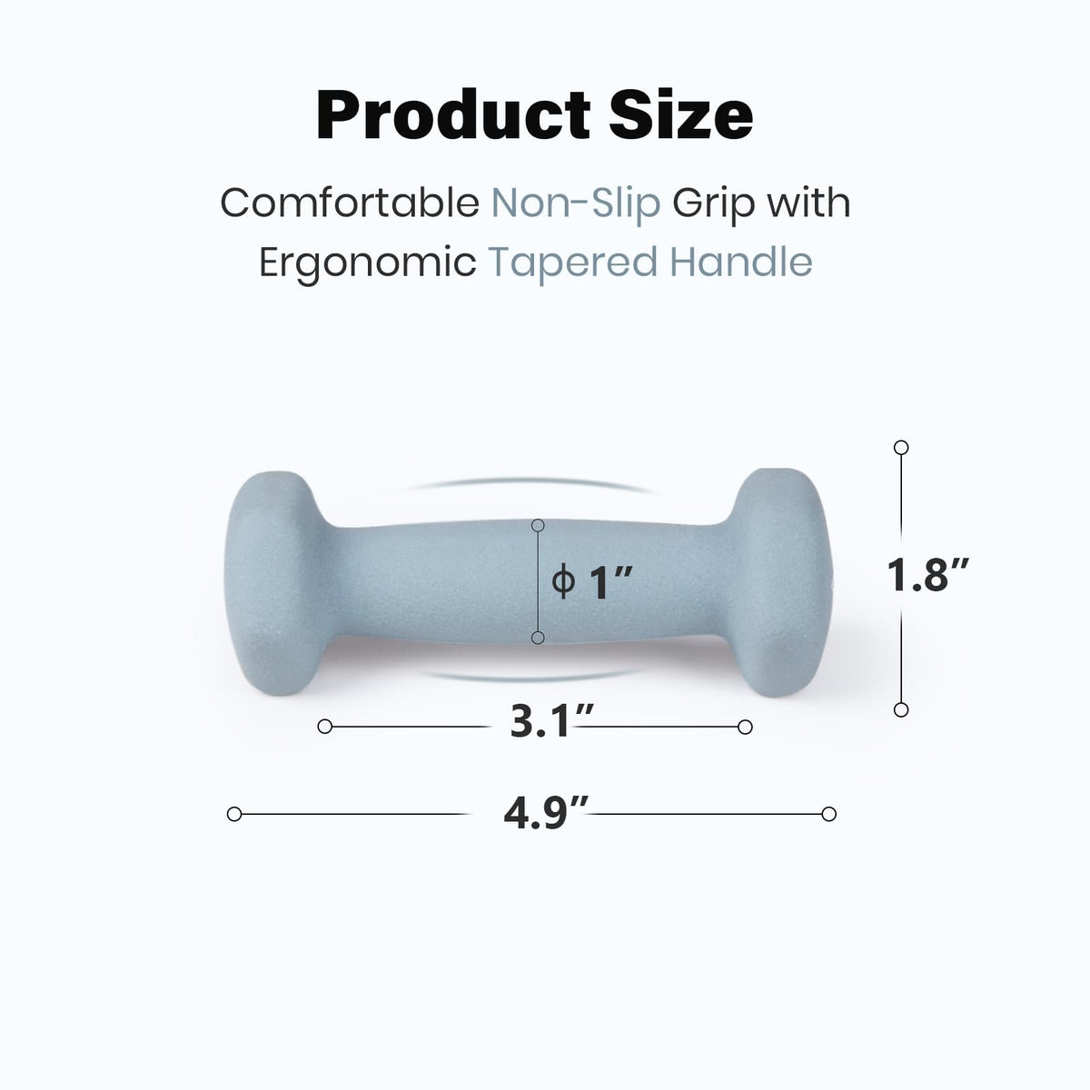 Set of 2 Neoprene Coated Hex Dumbbells W67722