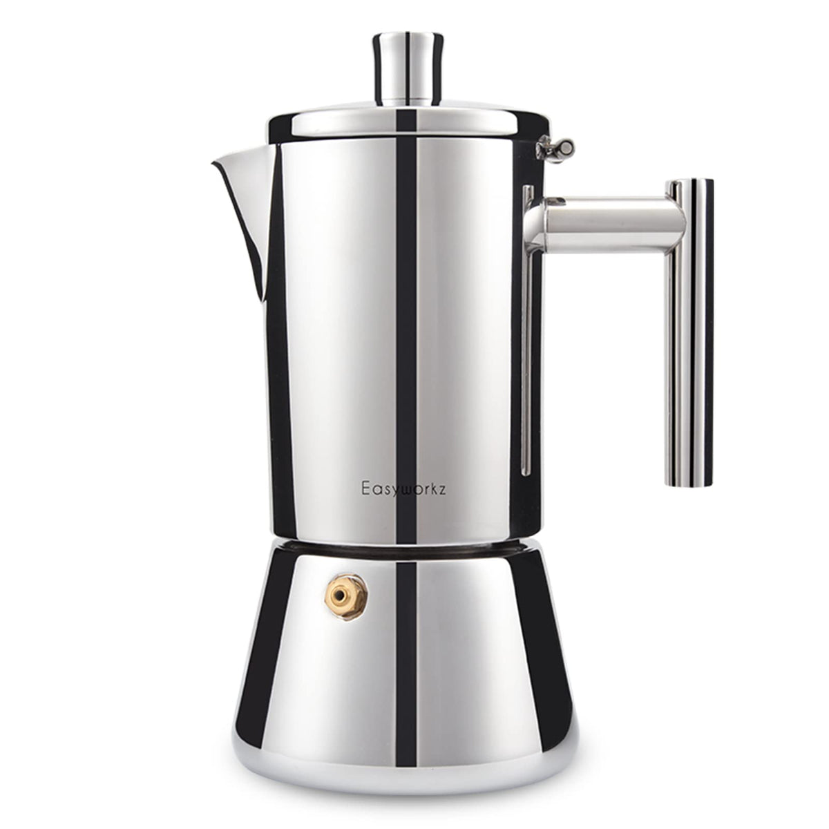 Stainless Steel Stovetop Espresso Maker 12 Cup 17.5 oz Moka Pot F215