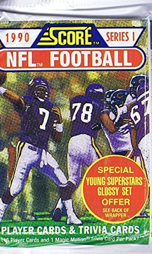 NFL Football Trading Cards Wax Pack C42498
