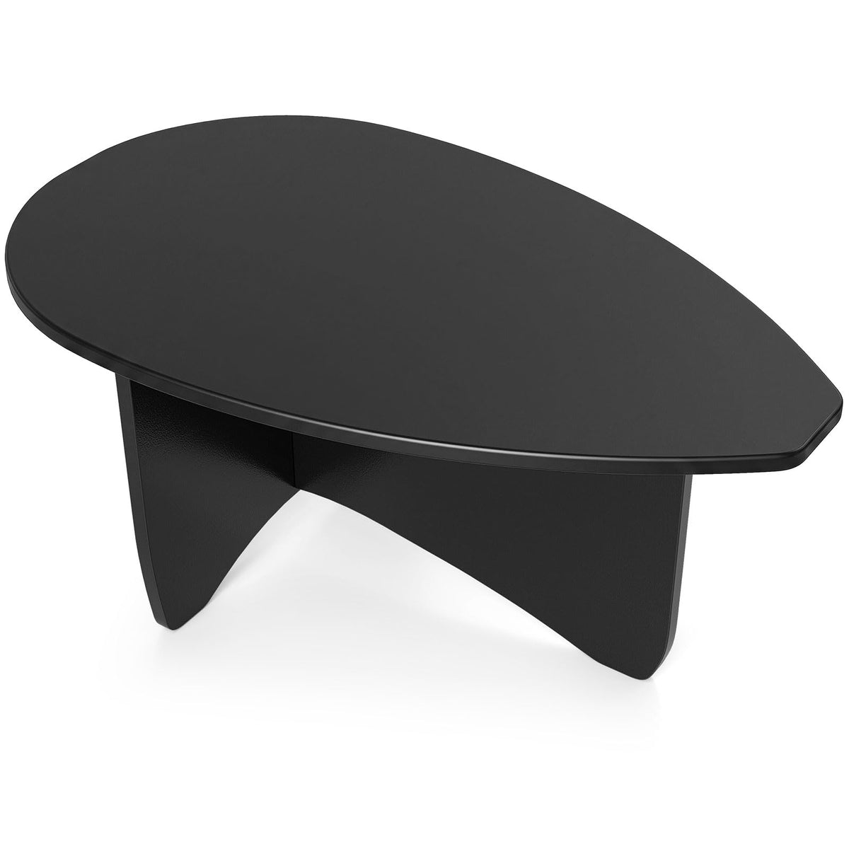 Oval Coffee Table Black O74076