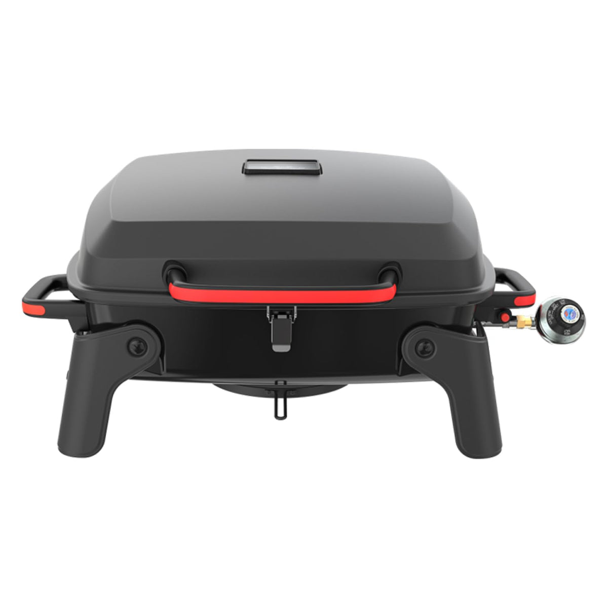 Tabletop 1 Burner Gas Grill with Warming Rack Y1788