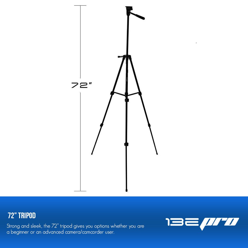72-inch Tripod with Bubble Leveling and Carrying Case J21878