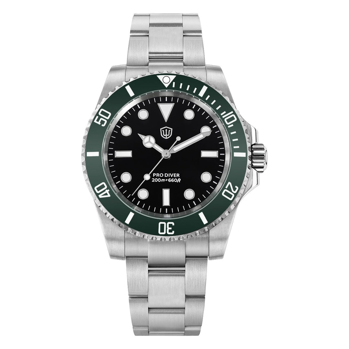 40mm Sapphire Crystal 200m Waterproof Quartz Diver Watch I3804