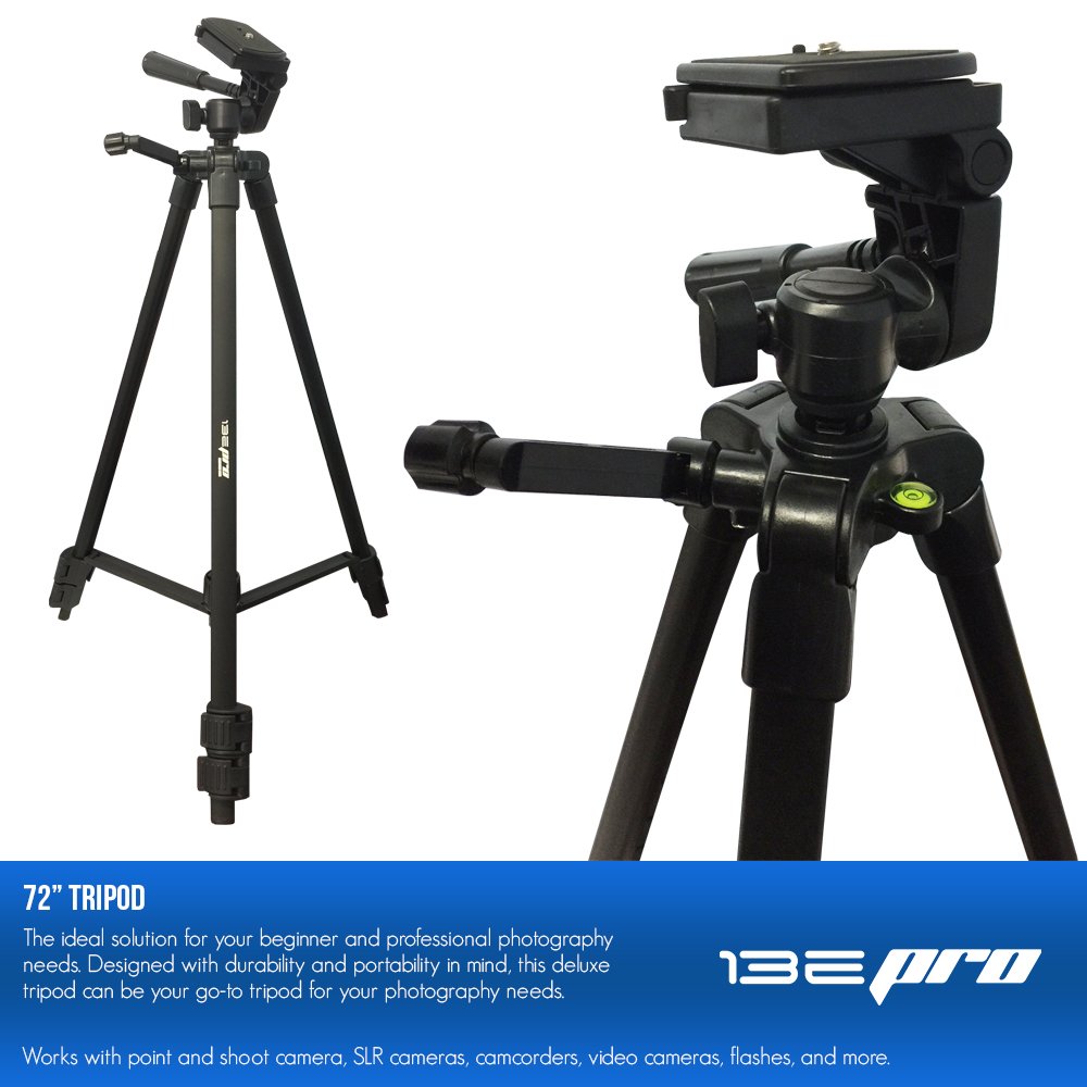 72-inch Tripod with Bubble Leveling and Carrying Case J21878
