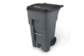 65 Gal Plastic Trash Can with Wheels R762