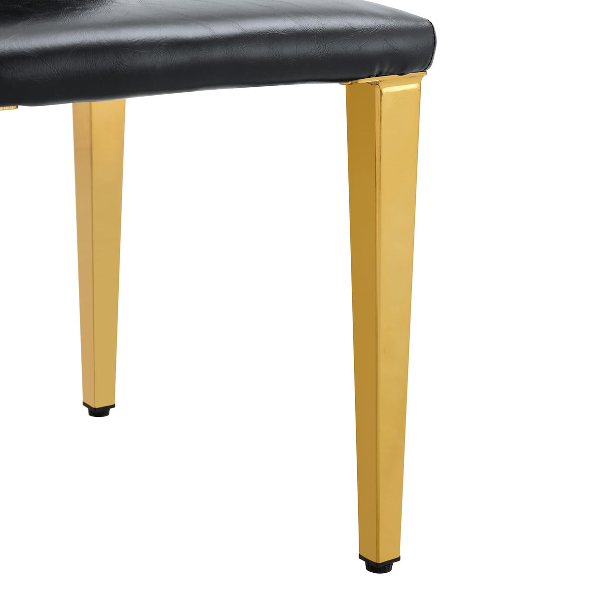 Black PU Leather Dining Chairs Set of 6 I7166