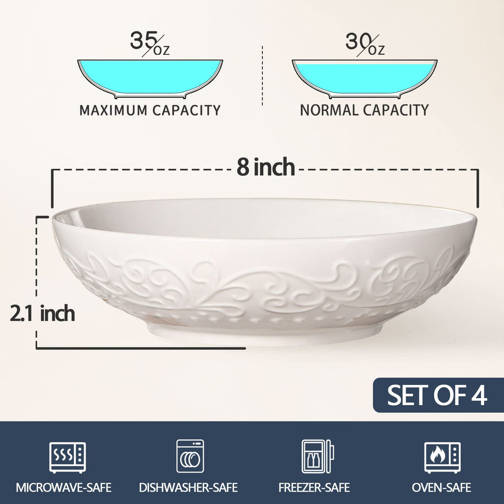 42oz Ceramic Ramen Bowl Set of 4 F224803