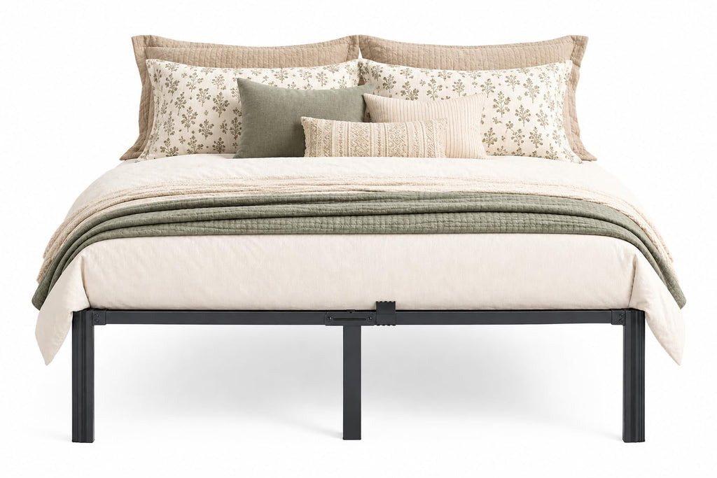 Queen 18 Inch Heavy Duty Metal Platform Bed Frame V8663