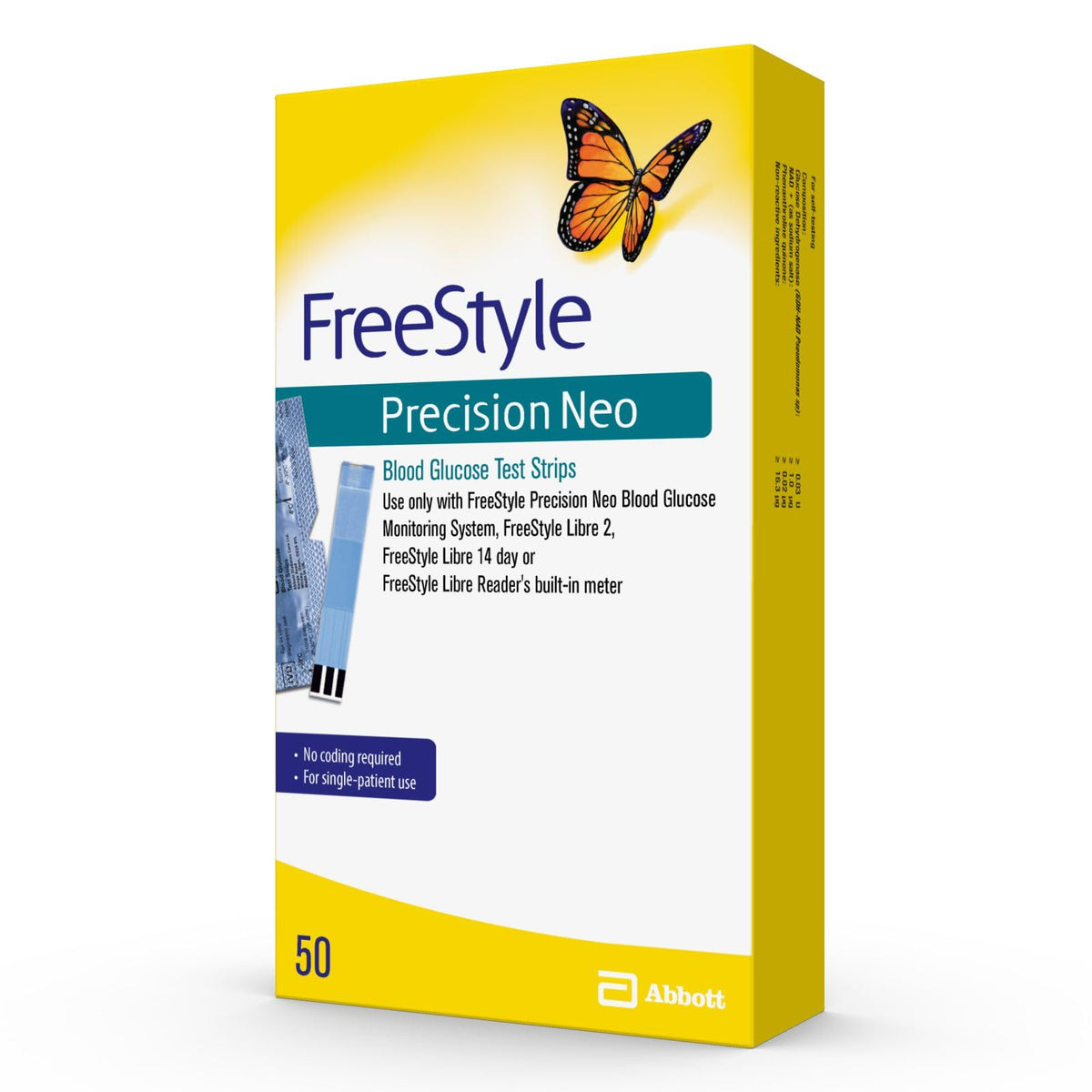 Blood Glucose Test Strips, 50 Strips I84409