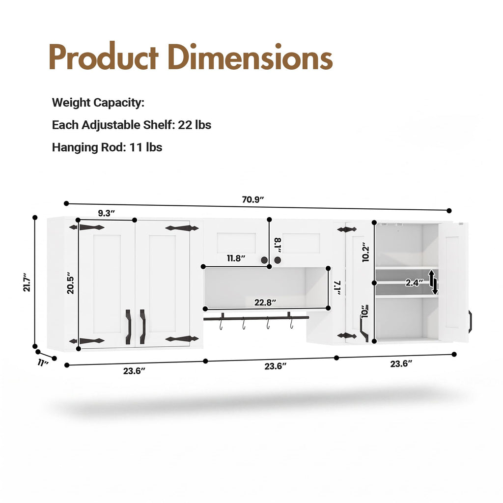 Wall Mounted Laundry Room Cabinet Set J76590