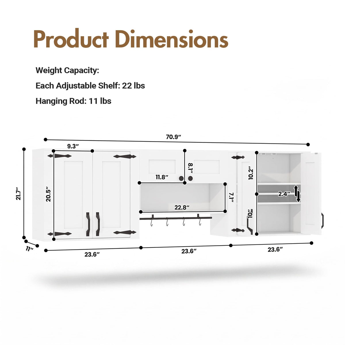 Wall Mounted Laundry Room Cabinet Set J76590