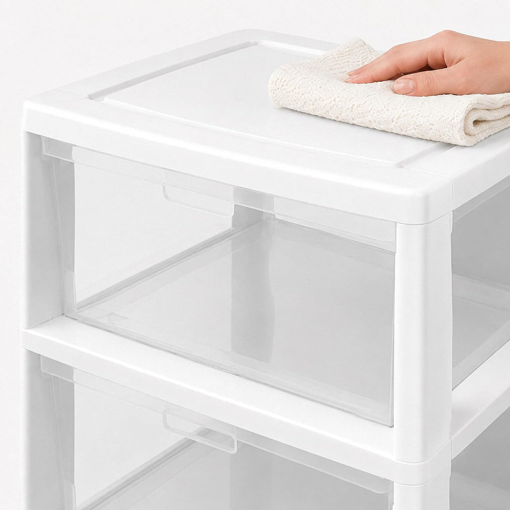 3 Drawer Clear Plastic Storage Organizer X60444