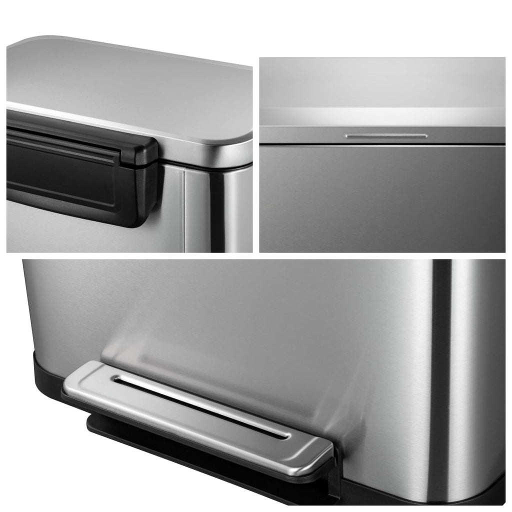 Stainless Steel Step Trash Can 13.2 Gallon S5940