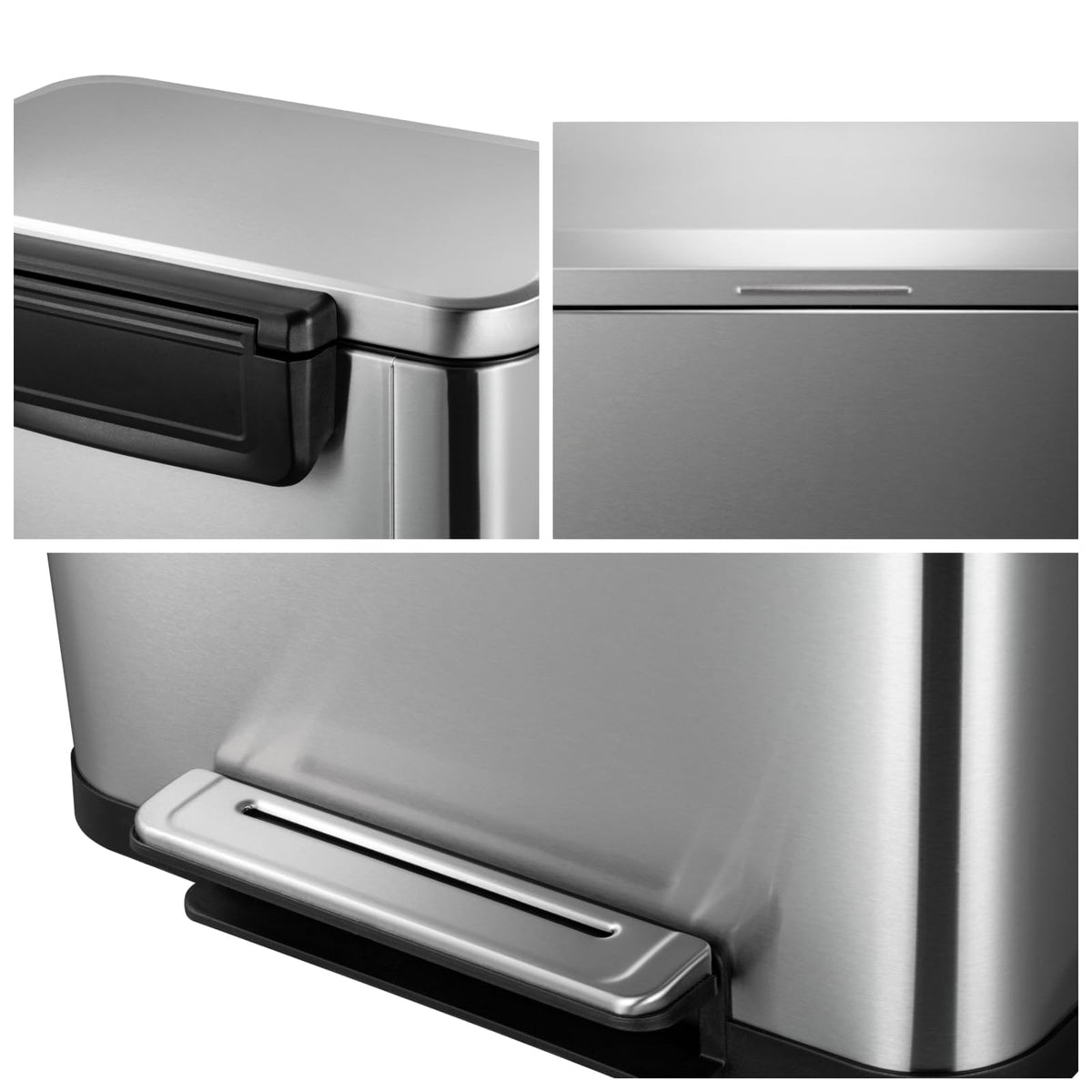 Stainless Steel Step Trash Can 13.2 Gallon S5940