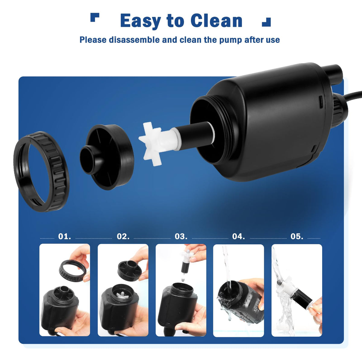 Electric Aquarium Gravel Cleaner M106