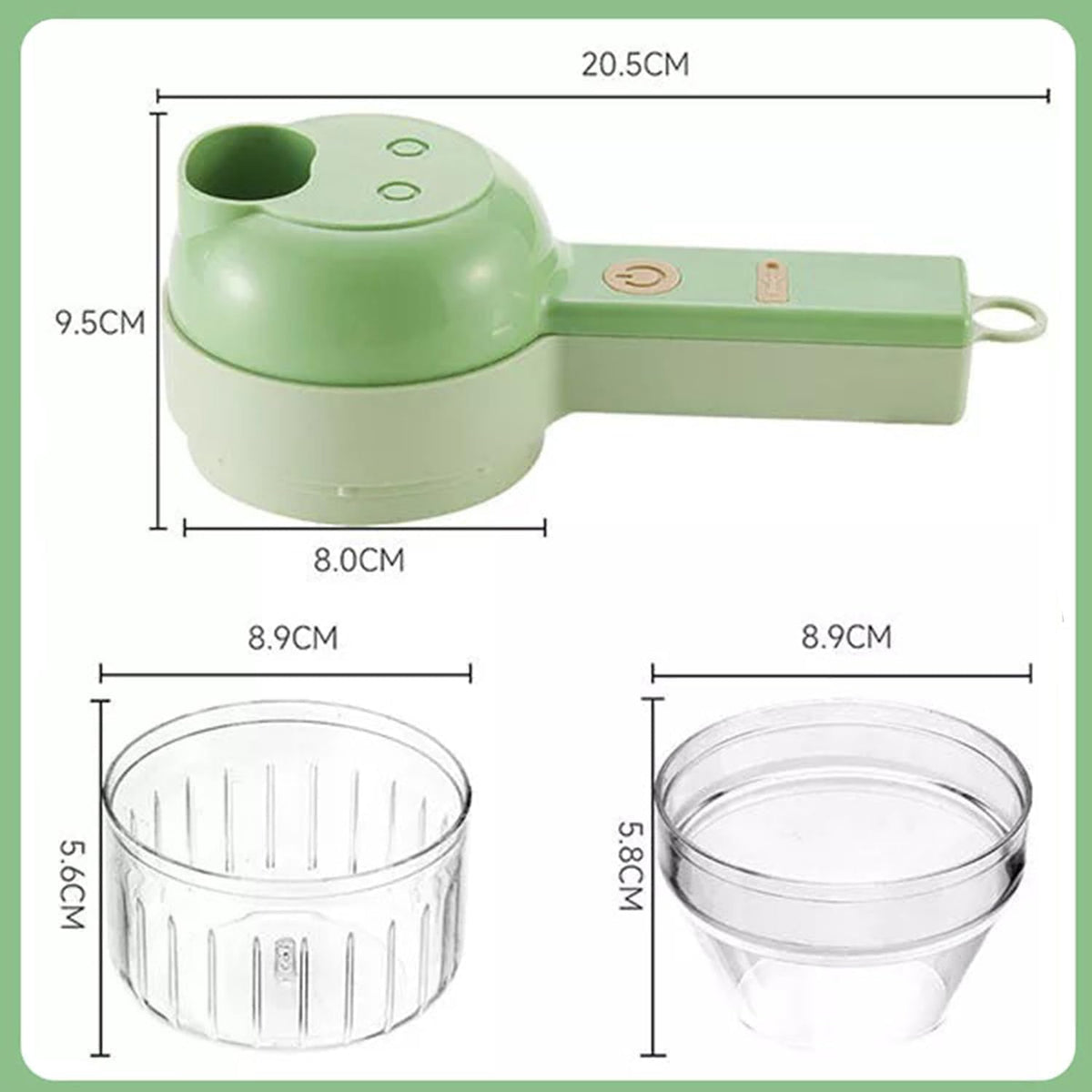 4 in 1 Portable Electric Vegetable Cutter Set Q934884