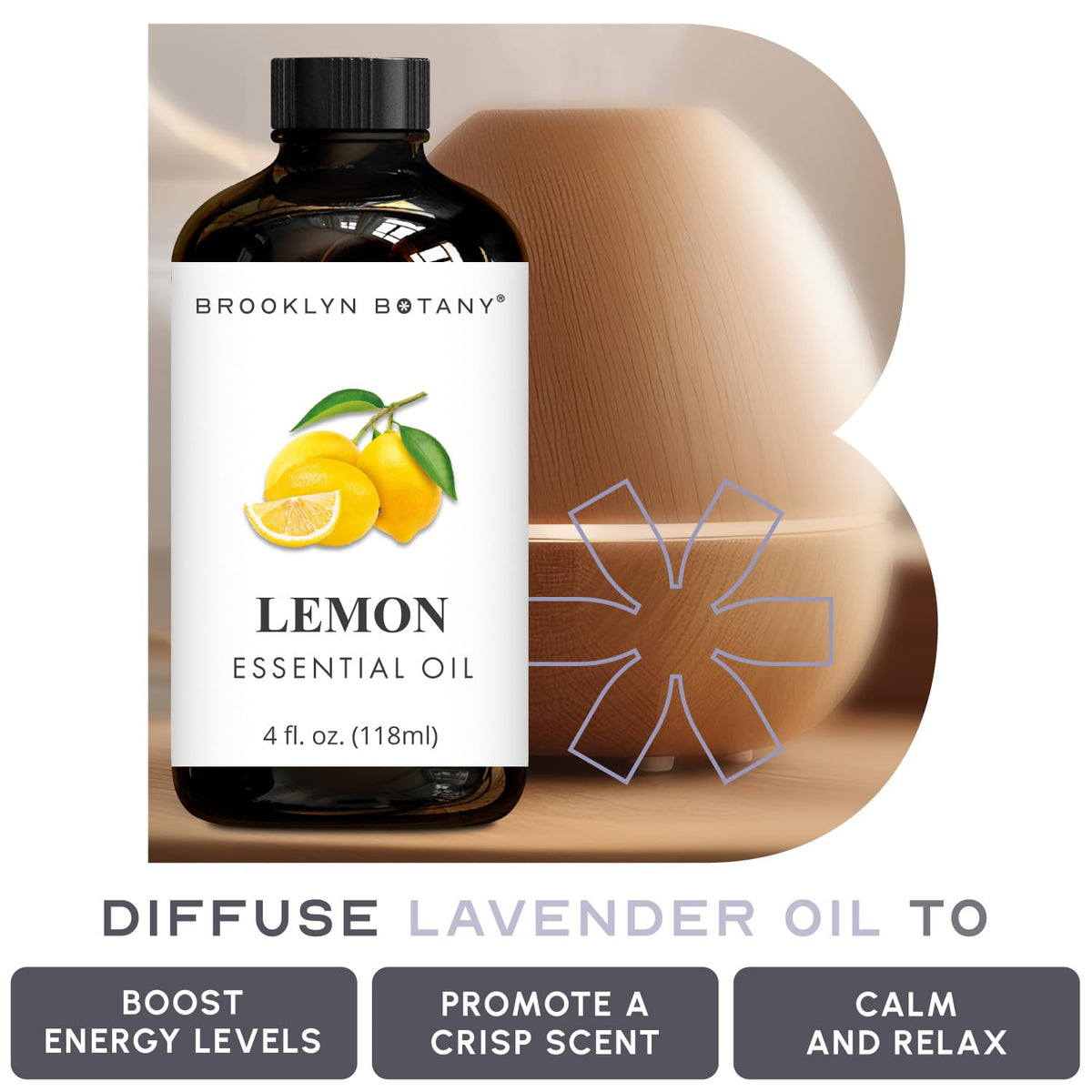 Lemon & Lemongrass Essential Oils 4 Fl Oz Pack of 2 Q499