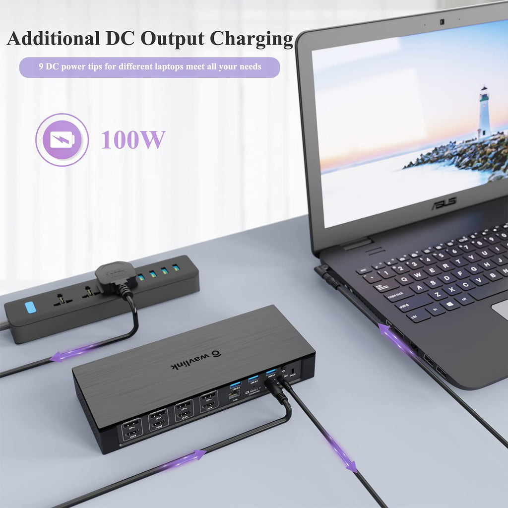 20-in-1 USB-C Quad 4K Docking Station with 100W Charging O2791