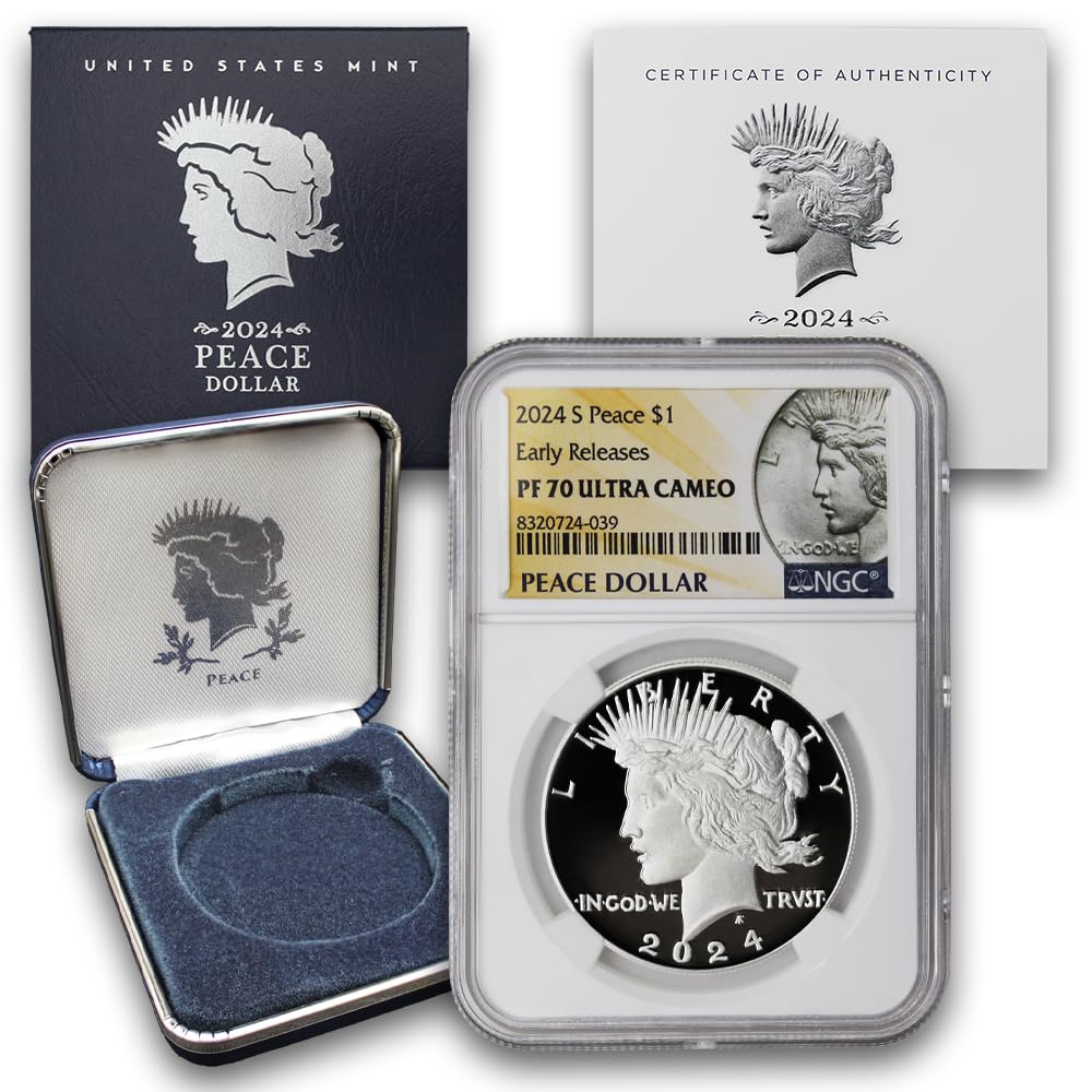 2024 American Silver Peace Dollar Coin PF-70 Ultra Cameo Y2575