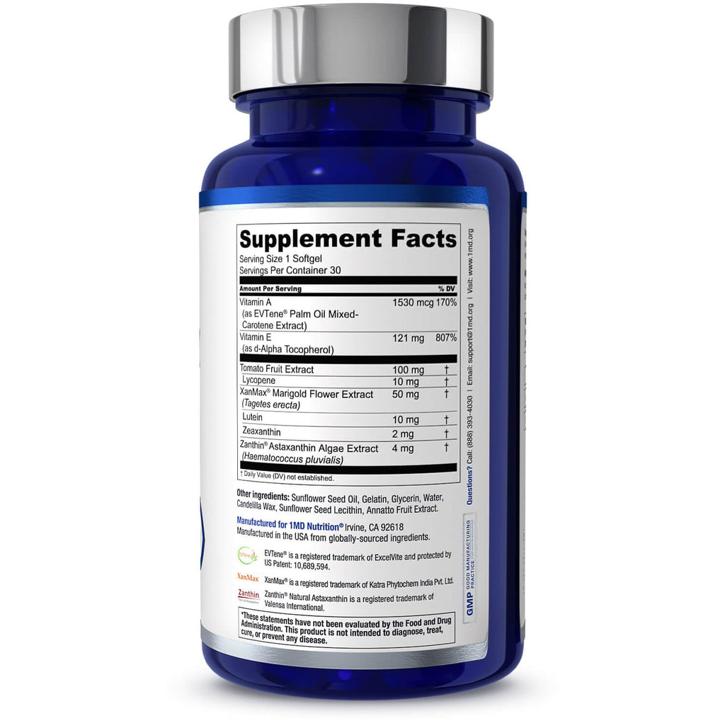 Eye Vitamin Supplement with Lutein & Zeaxanthin 30 Softgels Z43905
