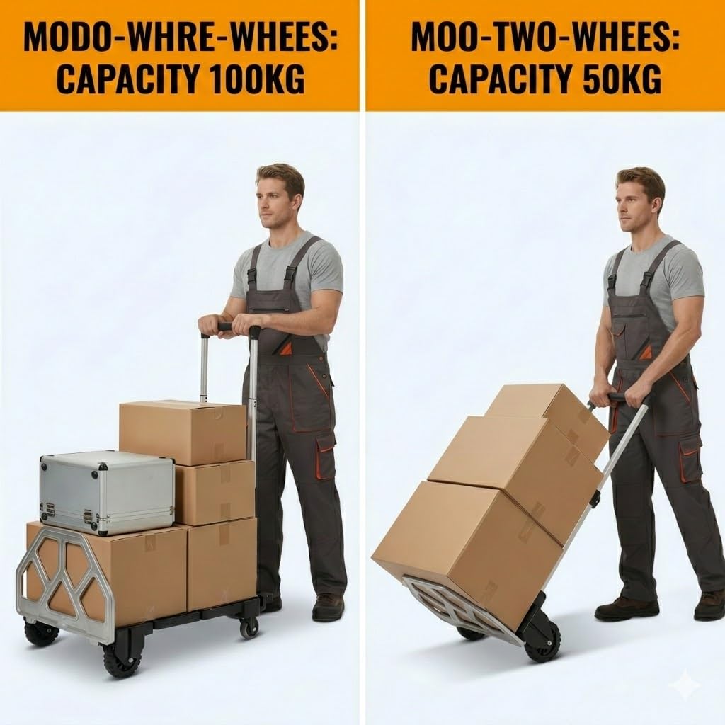 3-in-1 Folding Hand Truck 500 lbs Capacity Y87137