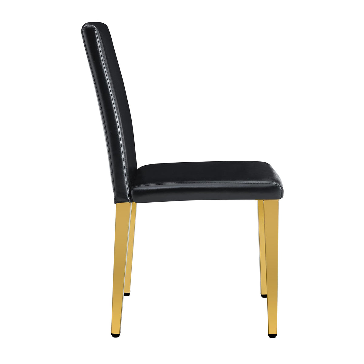 Black PU Leather Dining Chairs Set of 6 I7166