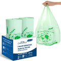 100% Compostable 3 Gallon Trash Bags with Handle, 200 Count D31290