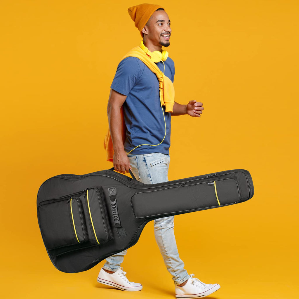 44 Inch Guitar Bag Multi-pockets 0.47in Thick Padding Water Resistent Gig Bag K36056