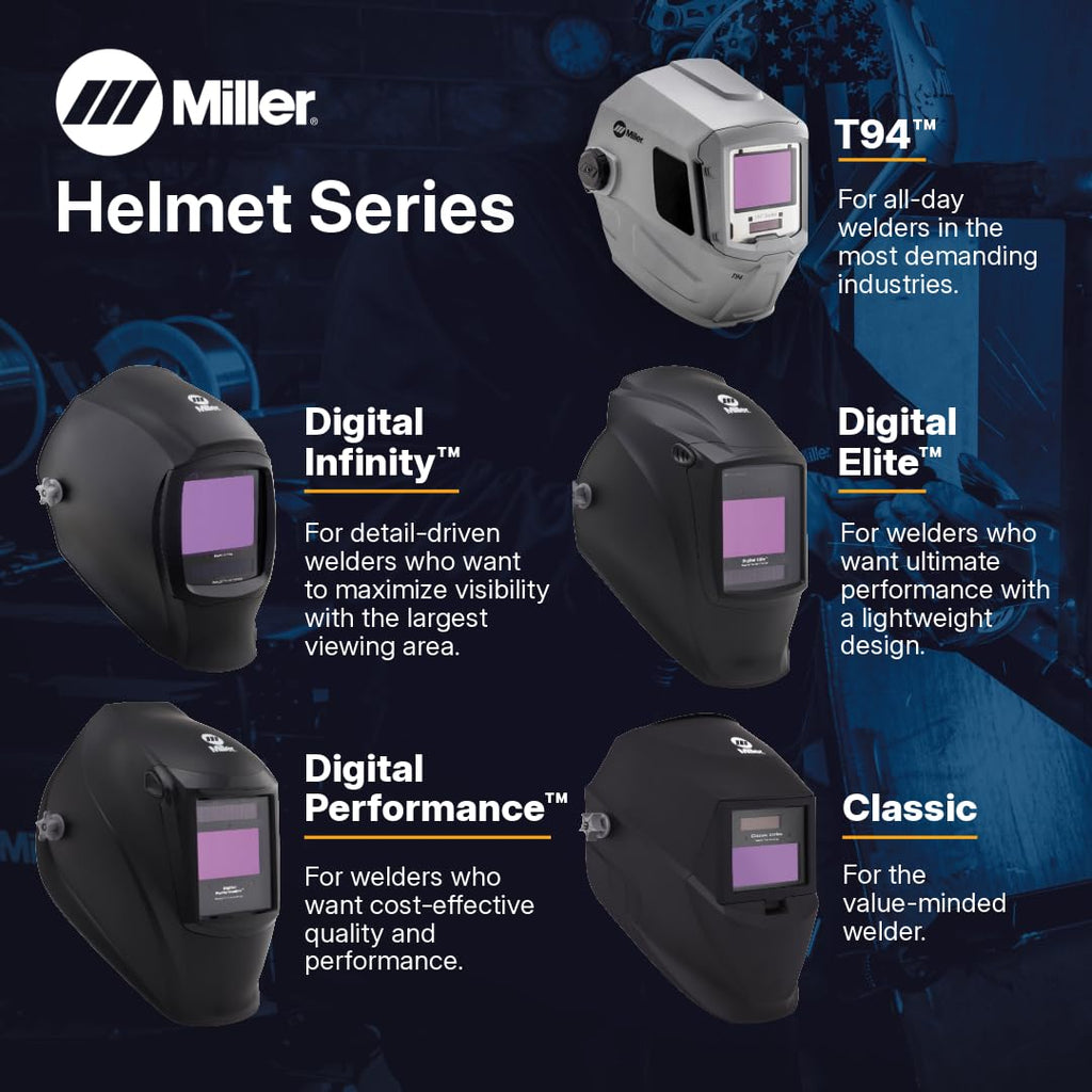 Welding Helmet Shade 8-13 Black J22585