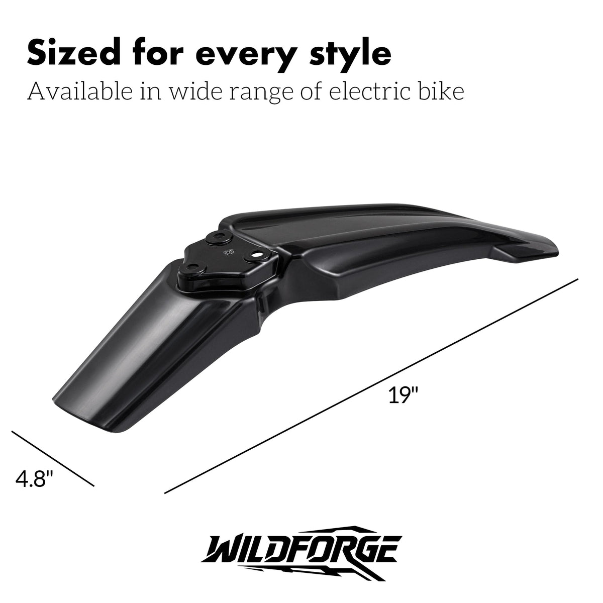 Electric Bike Front Fender Mud Guard S21815