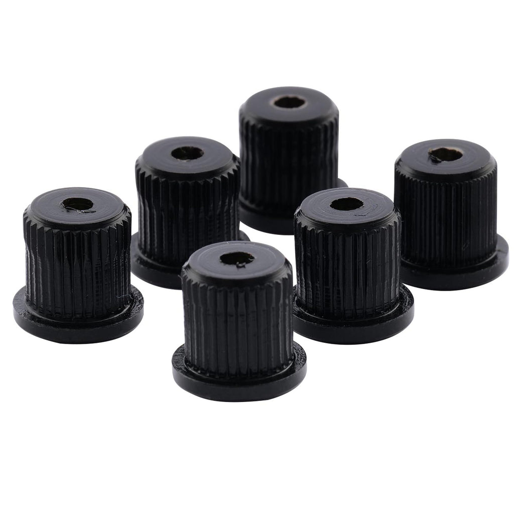 Guitar String Ferrules, Black (Set of 6) M424296