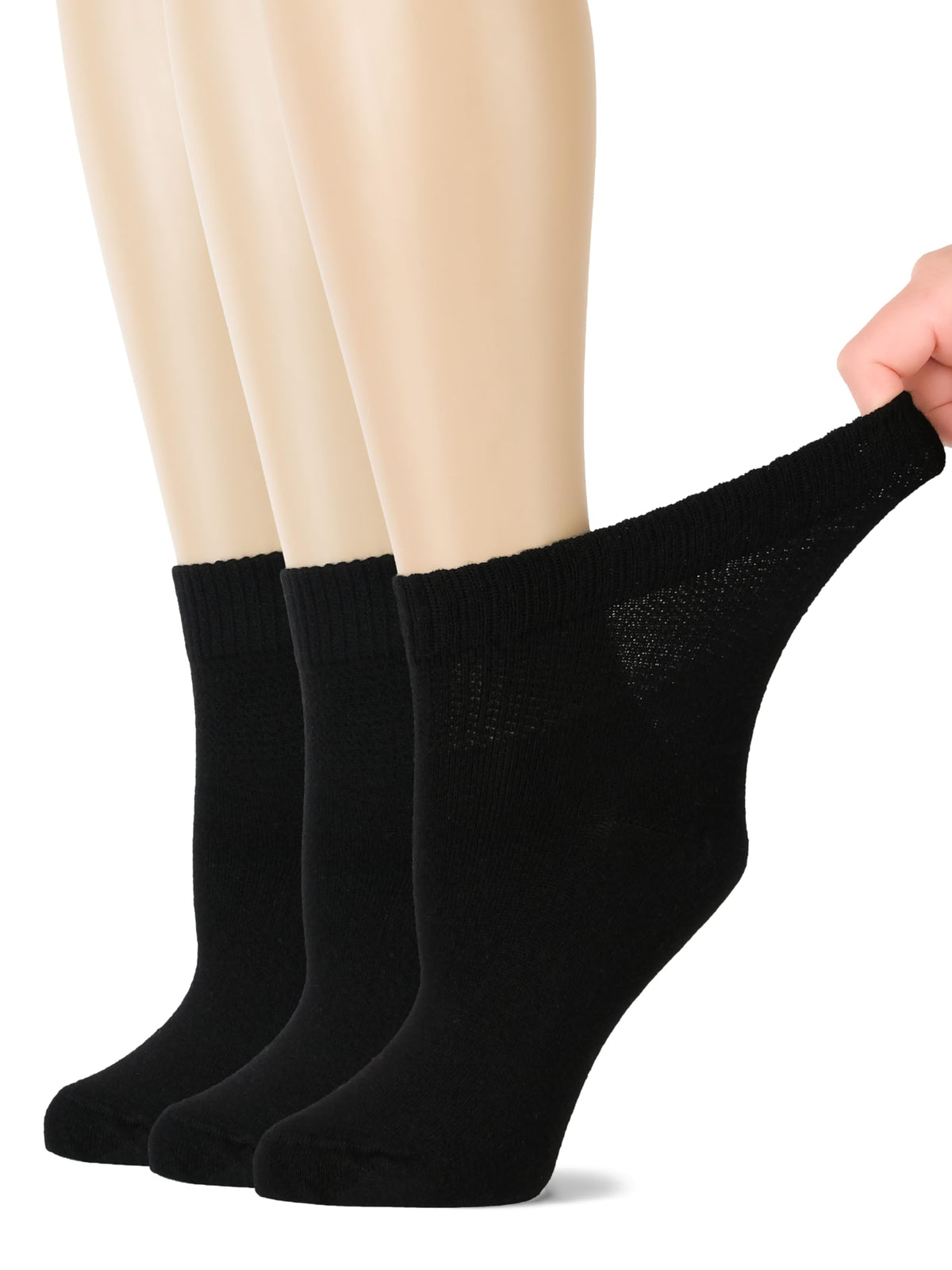 Loose Fit Bamboo Ankle Socks Y650217