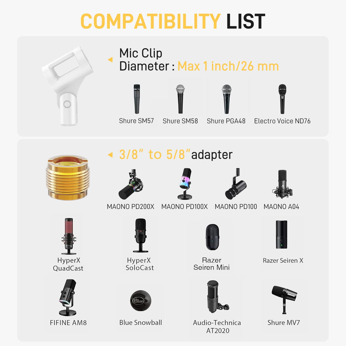Wireless Condenser Microphone with Boom Arm N81114
