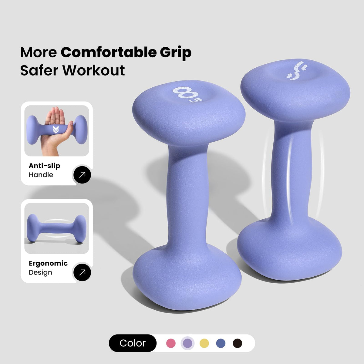 Neoprene Dumbbells Set of 2 A8515
