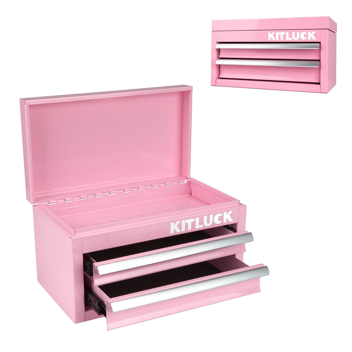 Pink 2-Drawer Metal Tool Box P24399
