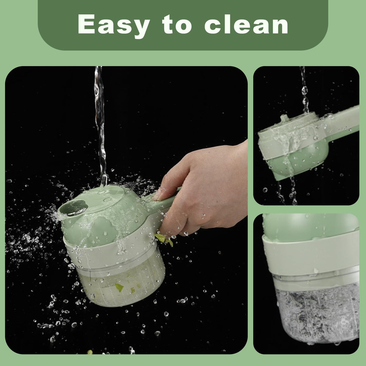 4 in 1 Portable Electric Vegetable Cutter Set Q934884