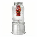 Glass Beverage Dispenser with Metal Stand E1977