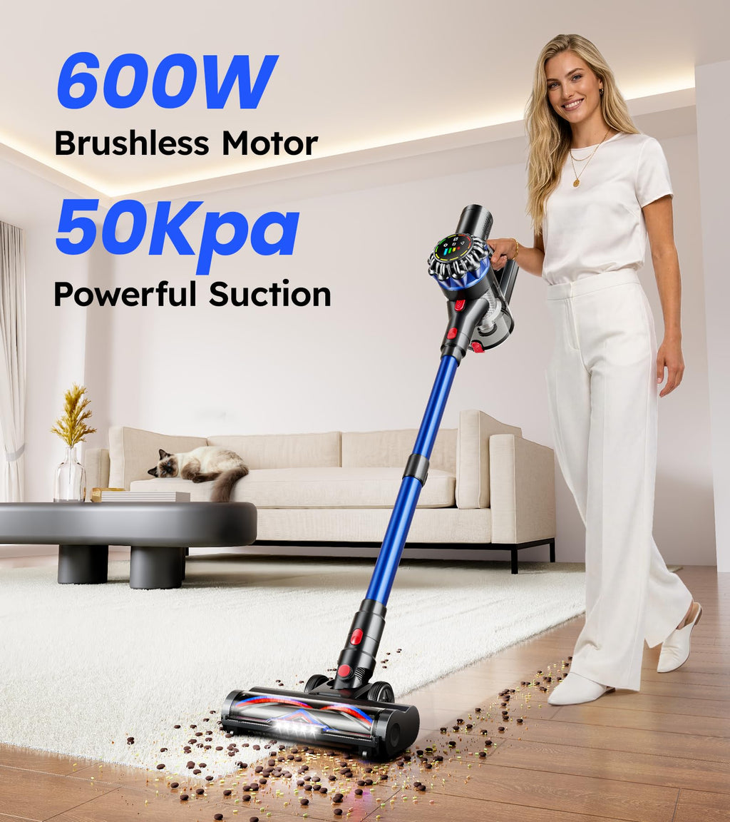 600W 50Kpa 65Mins Cordless Stick Vacuum Cleaner H4561