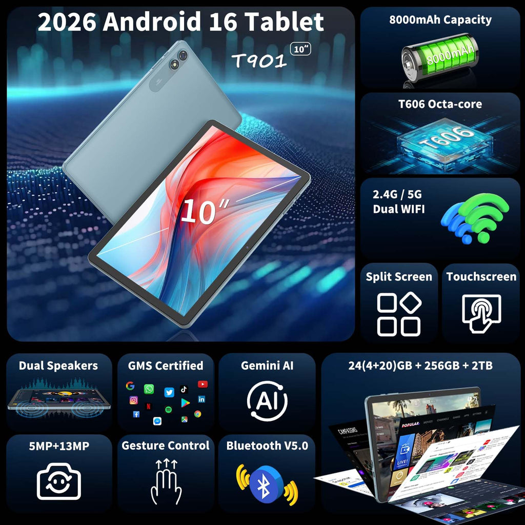 Android 10 inch Tablet with Keyboard A972
