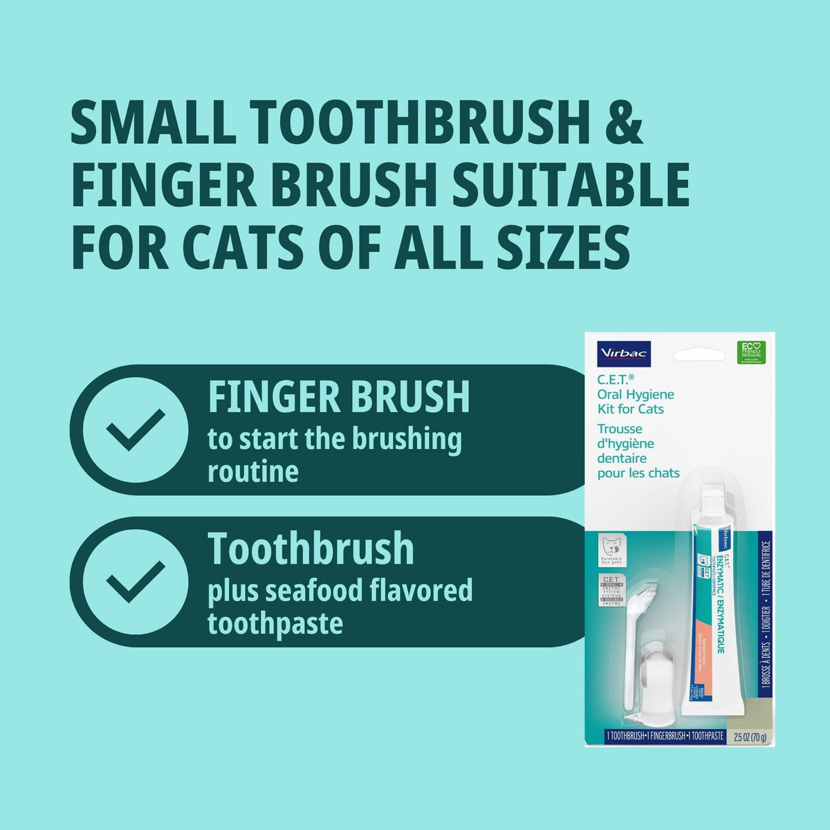 Seafood flavor Cat Toothpaste with Toothbrush K583216