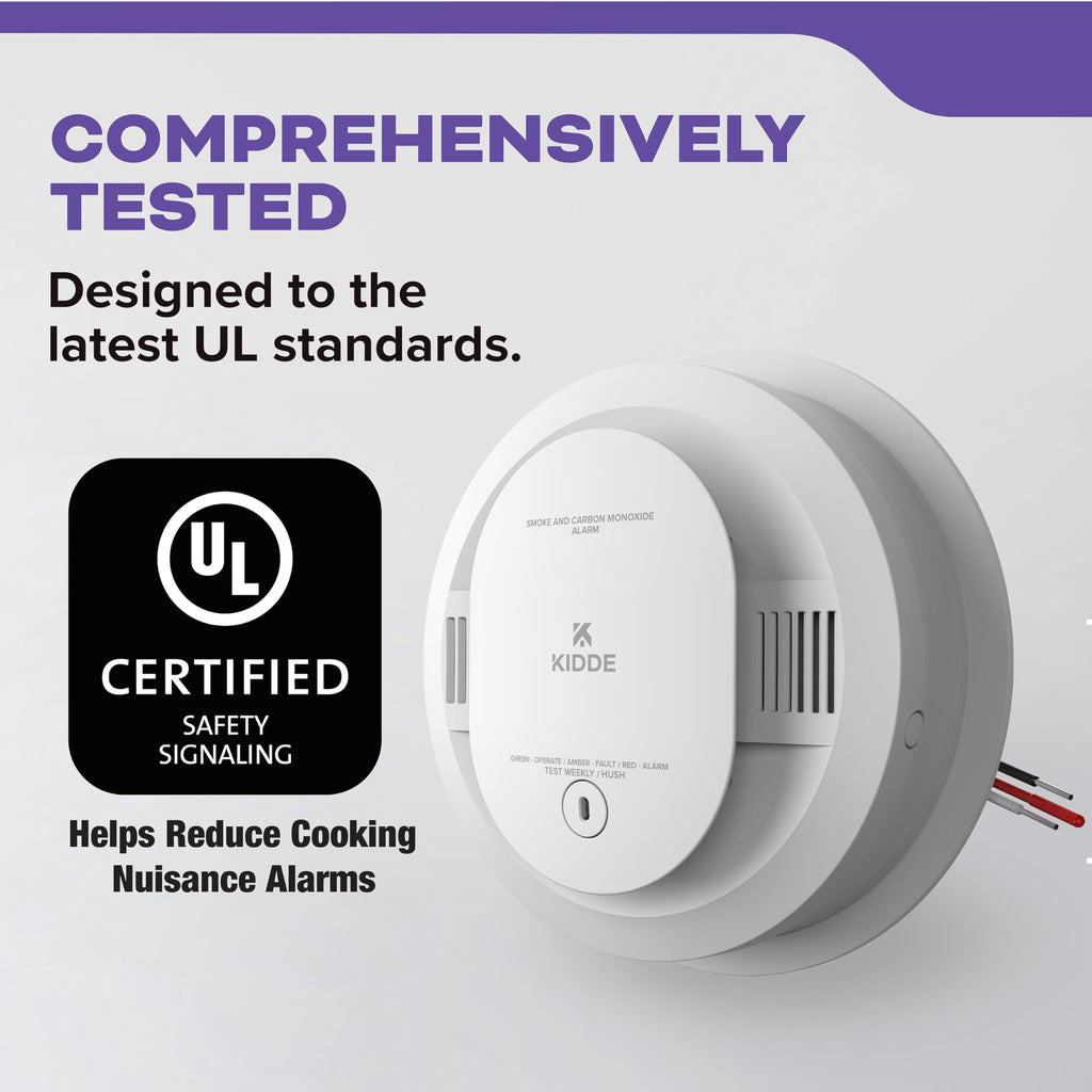 Hardwired Smoke & Carbon Monoxide Detector, 2 Pack B1406