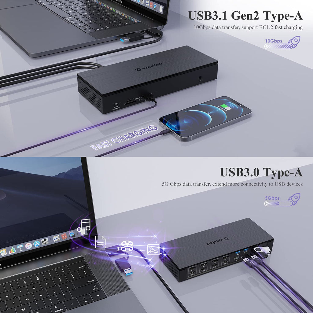 20-in-1 USB-C Quad 4K Docking Station with 100W Charging O2791