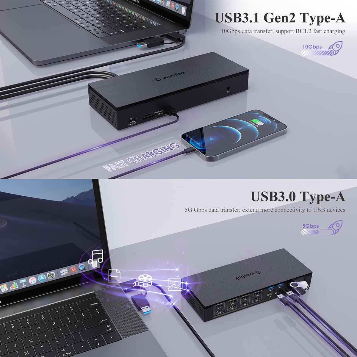 20-in-1 USB-C Quad 4K Docking Station with 100W Charging O2791