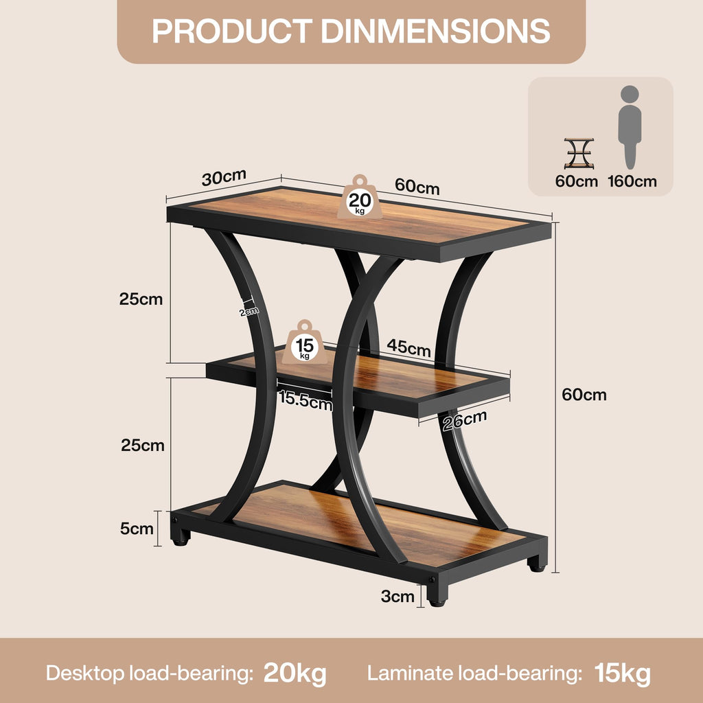 3-Tier Storage End Table Q42890
