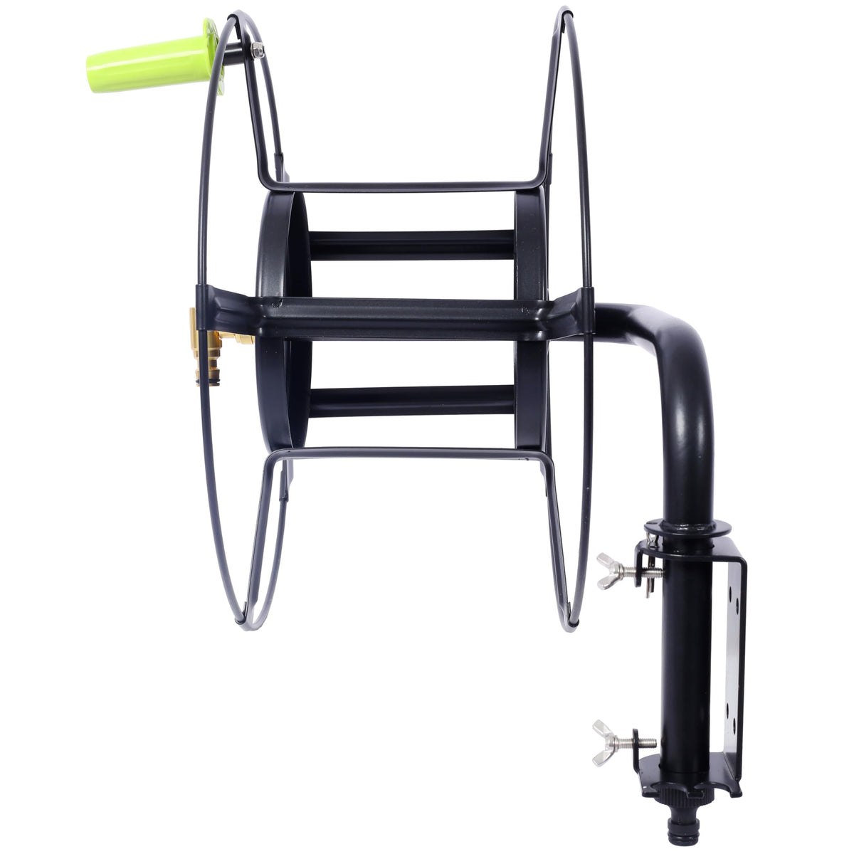 Black Heavy Duty Steel Swivel Hose Reel P12654
