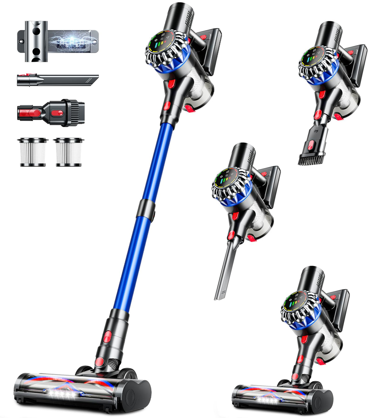 600W 50Kpa 65Mins Cordless Stick Vacuum Cleaner H4561