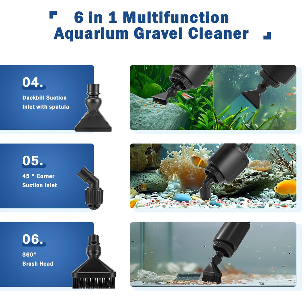 Electric Aquarium Gravel Cleaner M106