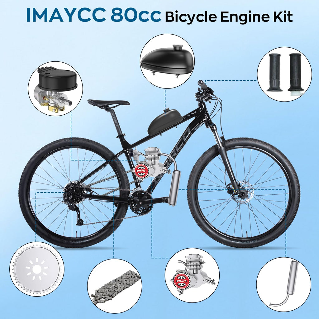 80cc 2 Stroke Gas Bicycle Engine Conversion Kit E37447