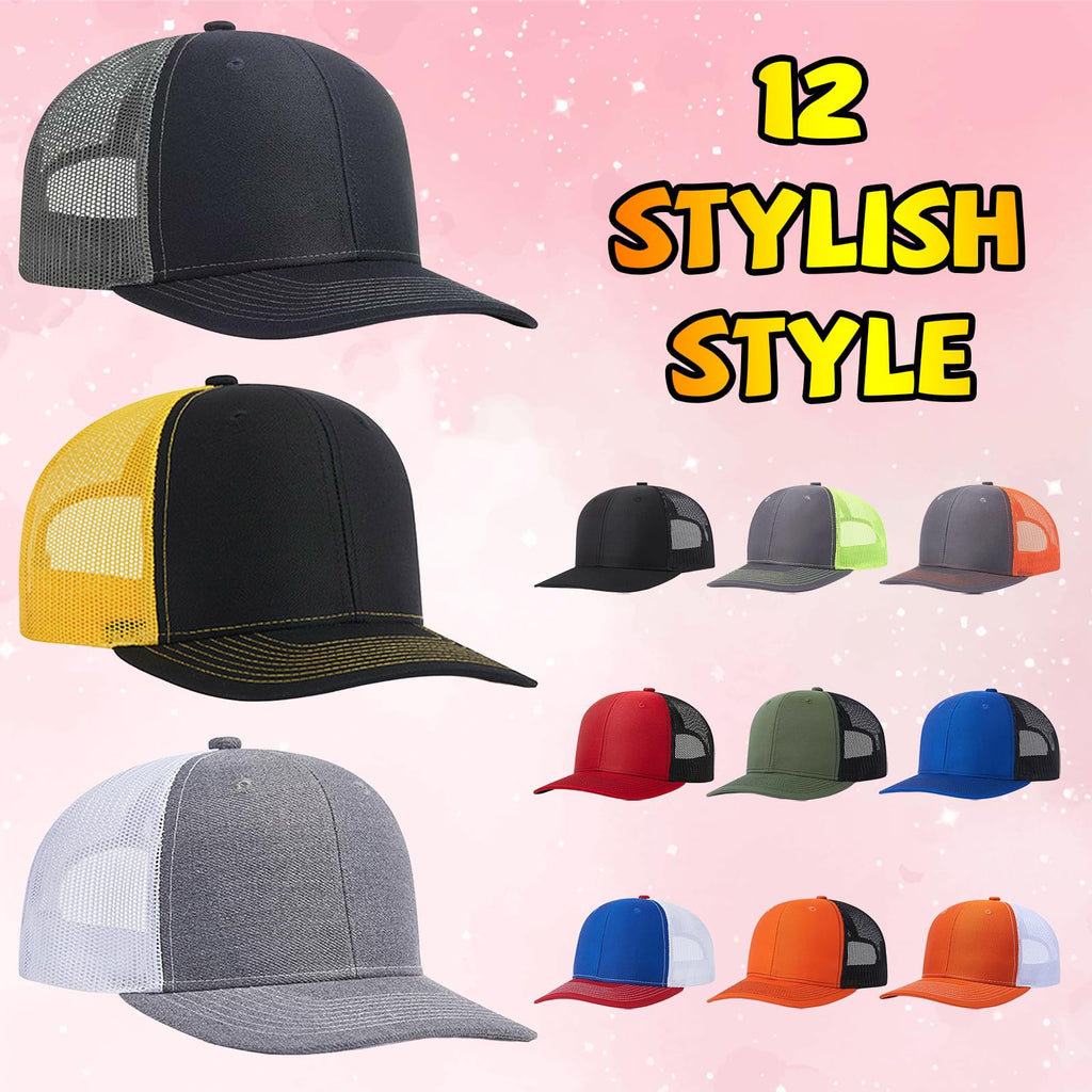 Custom Trucker Hat with Text Photo Logo P9133